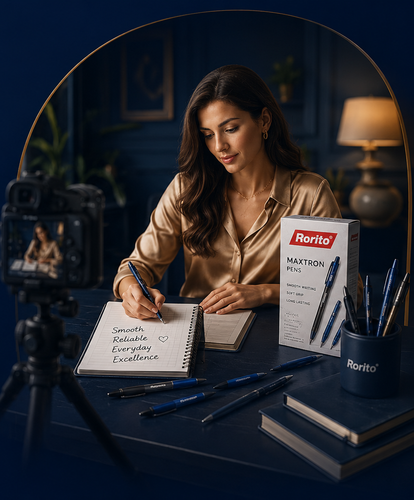 Luxury content creator filming a campaign